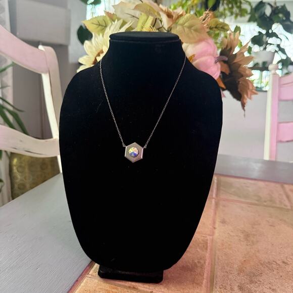 Sabika Crystal Silver Tone Necklace Summer 2014 - Picture 4 of 8